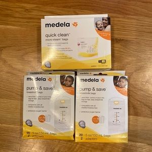 Medela Quick Clean Bags & Milk Storage Bags